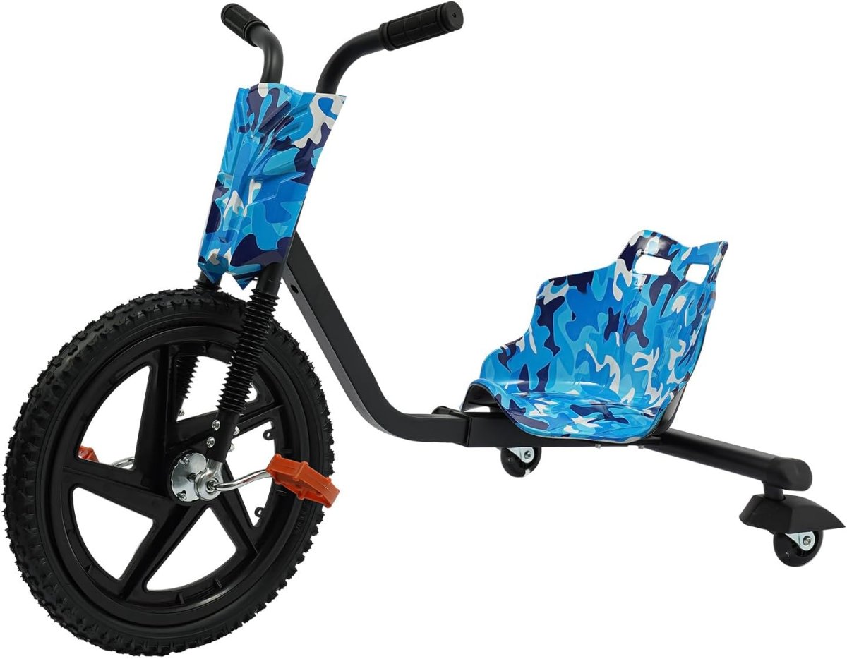 Tricicletă pentru Drift Copii, Drift Trike cu Pedale Antiderapante, Scaun Stabil, Roată Față 40 cm, Capacitate 100 kg ZanaCasei.Ro