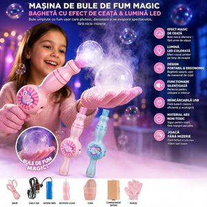 Masina de Bule de Fum Magic – Bagheta cu Efect de Ceata LED