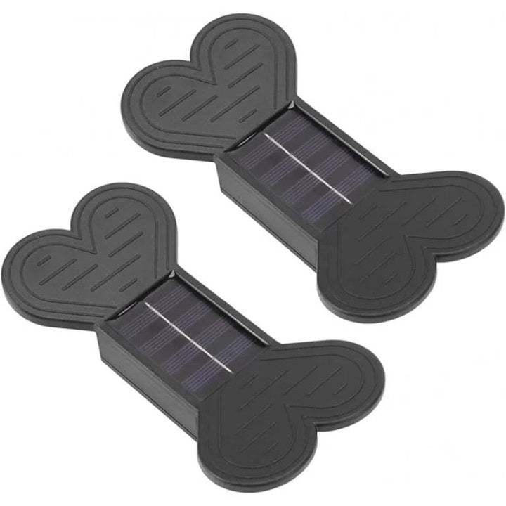 Set 2 Lămpi Solare LED de Perete, cu Lumină Alb Cald Bidirecțională, Decorative pentru Exterior ZanaCasei.Ro