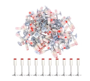 Set 100 Buc Cuie Otel Galvanizat Tip Ciuperca Pentru Pistoale Profesionale, Diametru 7.2 mm ZanaCasei.Ro