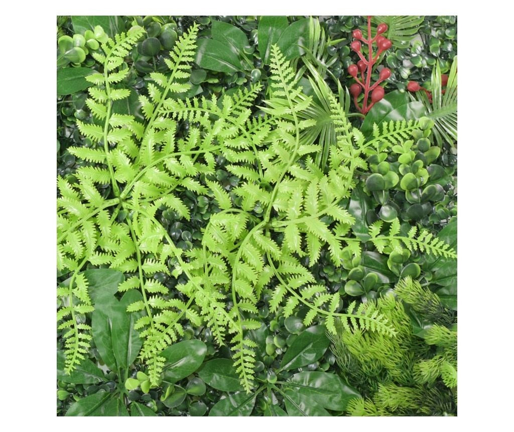 Panou decorativ cu plante verzi artificiale, paravan tip gard viu, 60 x 40 cm ZanaCasei.Ro