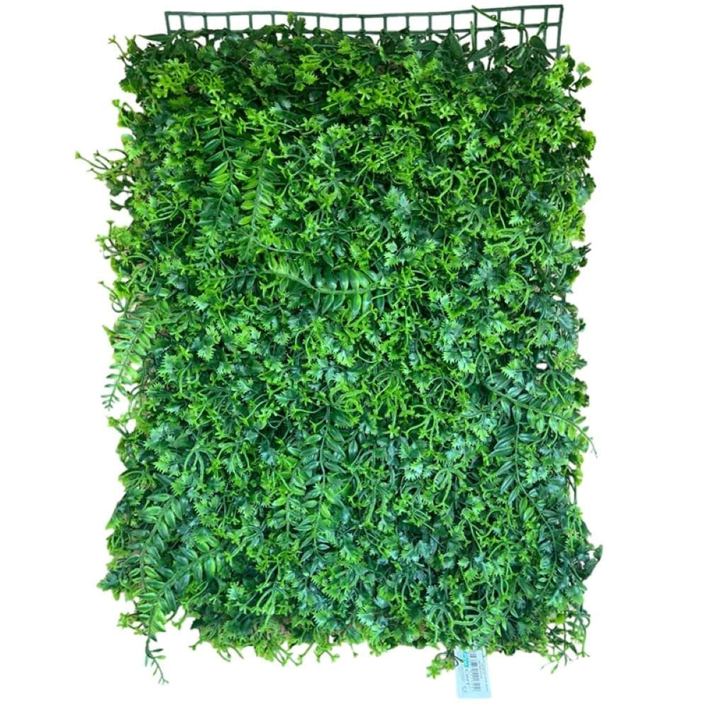 Panou gard decorativ cu frunze verzi artificiale, paravan verde pentru intimitate, 60 x 40 cm ZanaCasei.Ro