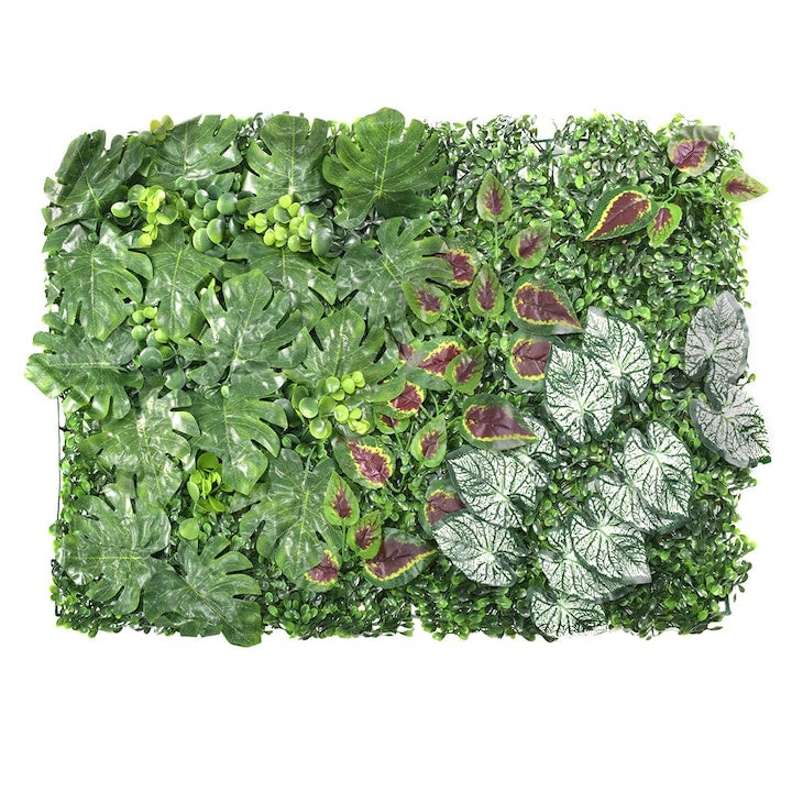 Panou decorativ cu plante verzi artificiale, paravan tip gard viu, 60 x 40 cm ZanaCasei.Ro