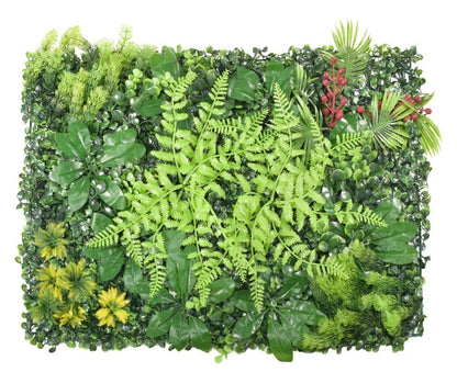 Panou decorativ cu plante verzi artificiale, paravan tip gard viu, 60 x 40 cm ZanaCasei.Ro