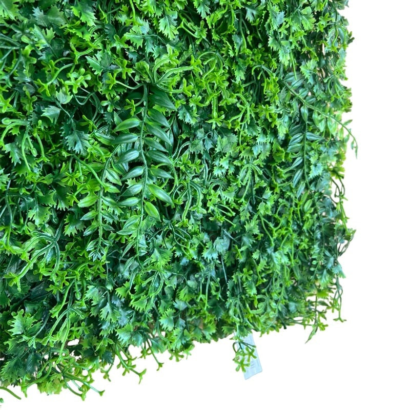 Panou gard decorativ cu frunze verzi artificiale, paravan verde pentru intimitate, 60 x 40 cm ZanaCasei.Ro