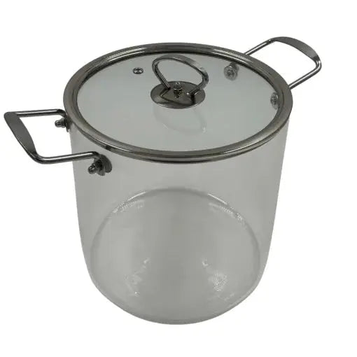 Oală Transparentă din Sticlă Borosilicată 5.5L cu Capac – Zâna Casei, Modernă, Rezistentă la Căldură Zanacasei