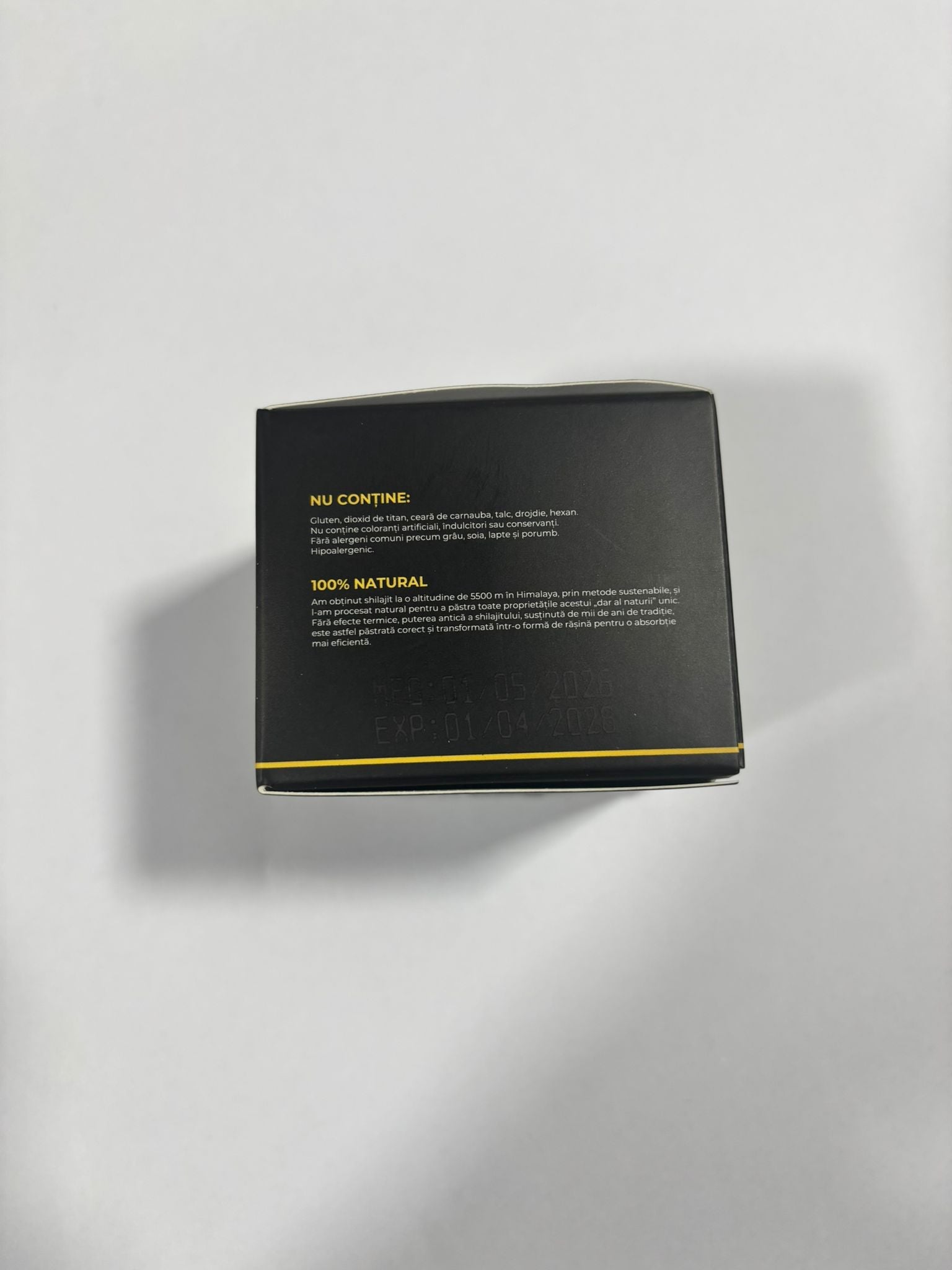 Shilajit Natura 100% Pur – Rășină Himalayană de Energie și Vitalitate ZanaCasei.Ro