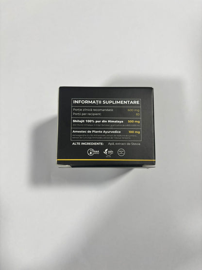 Shilajit Natura 100% Pur – Rășină Himalayană de Energie și Vitalitate ZanaCasei.Ro