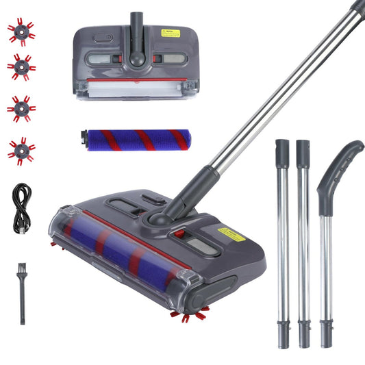 Aspirator Electric Fără Fir cu Perie Auto-Curățare – Ideal pentru Păr de Animale, Podele și Covoare ZanaCasei.Ro