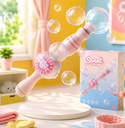 Masina de Bule de Fum Magic – Bagheta cu Efect de Ceata, Lumina Roz LED ZanaCasei.Ro