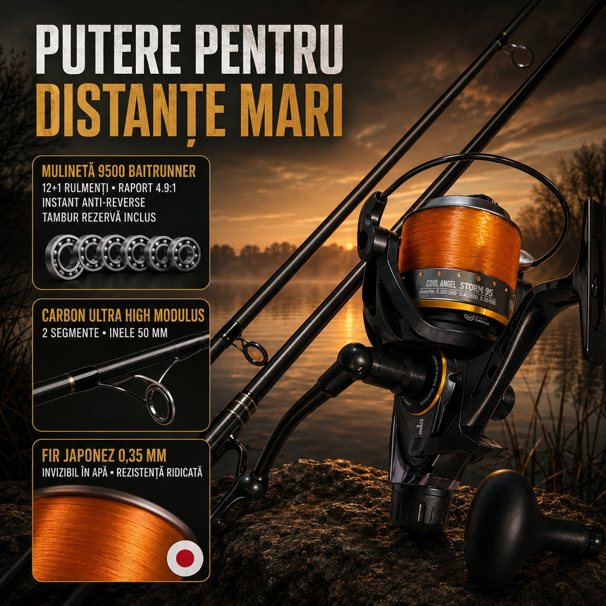 Mulineta 9500 Baitrunner — putere pentru distanțe mari