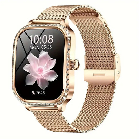 Smartwatch pentru Dama – Ecran FULL HD 1.75”, Monitorizare Sănătate, 130 Sporturi & Notificări ZanaCasei.Ro