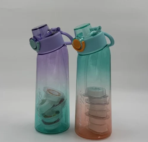 Sticlă Magică 6 Arome incluse (Fără Zahăr, Cu Miros), 900 ml, Design Inovator ZanaCasei.Ro