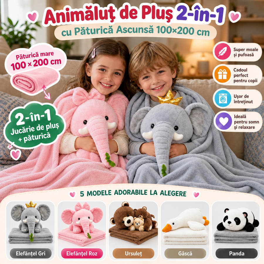 Cele 5 modele de animăluțe cu dimensiunile lor