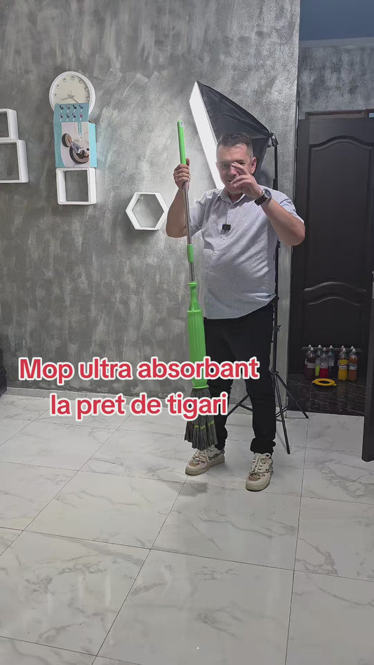 Mop cu stoarcere automată — prezentare video