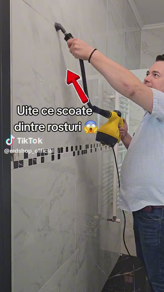 Kit Aparat de Curățare cu Abur 1200W – Igienizare Fără Chimicale, 3 Bari, Accesorii Incluse