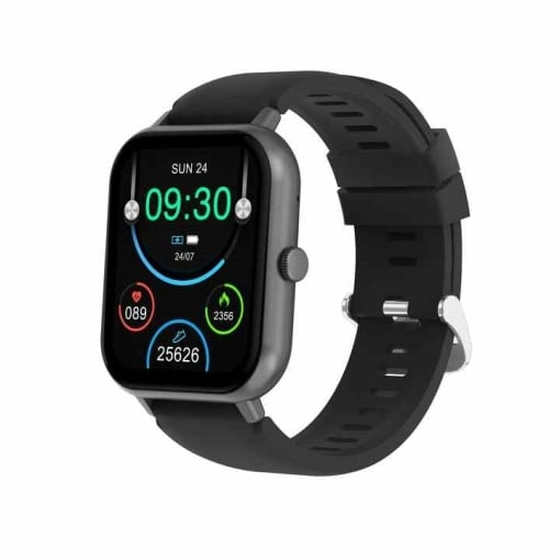 Smartwatch H-go Sport Negru Puls, Calorii, Presiune arteriala, Bluetooth, Notificari,Rezistenta la apa ZanaCasei.Ro