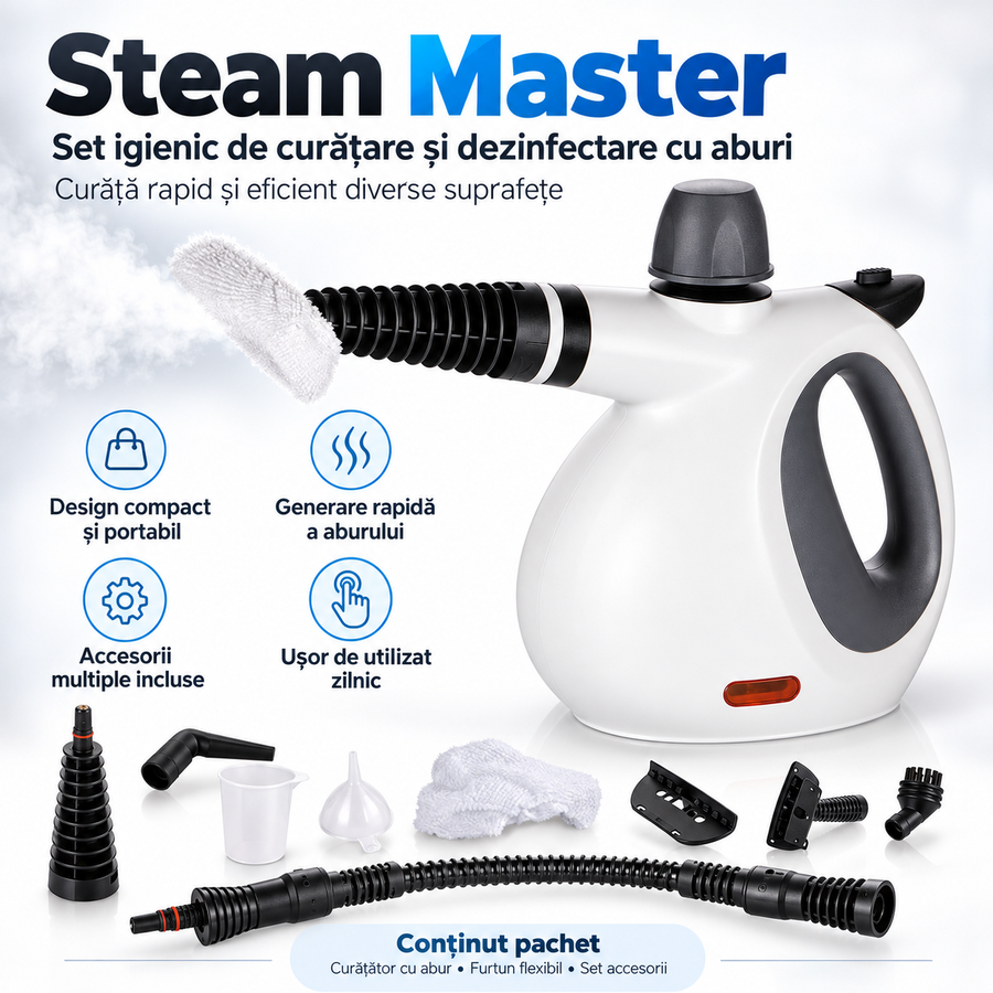 Steam Master – conținut pachet și accesorii incluse